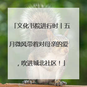 文化书院进行时丨五月微风带着对母亲的爱，吹进城北社区！