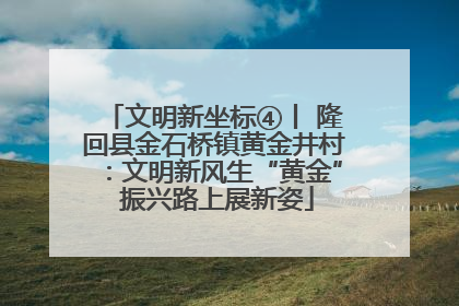 文明新坐标④丨 隆回县金石桥镇黄金井村：文明新风生“黄金” 振兴路上展新姿