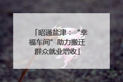 昭通盐津：“幸福车间”助力搬迁群众就业增收