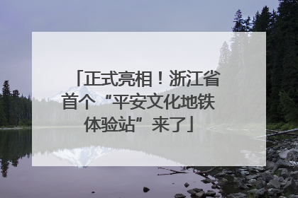 正式亮相！浙江省首个“平安文化地铁体验站”来了