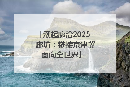 潮起廊洽2025丨廊坊：链接京津冀 面向全世界