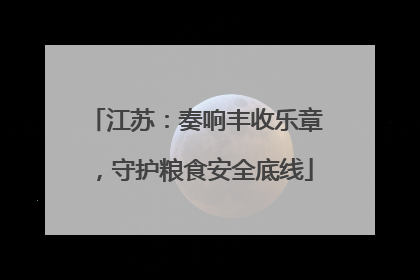 江苏：奏响丰收乐章，守护粮食安全底线