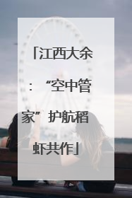 江西大余：“空中管家”护航稻虾共作