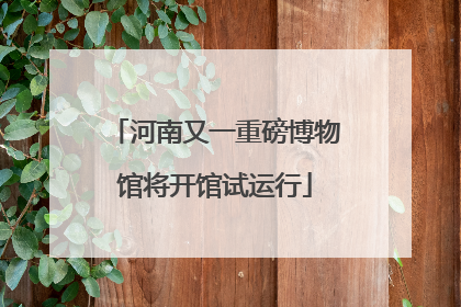 河南又一重磅博物馆将开馆试运行