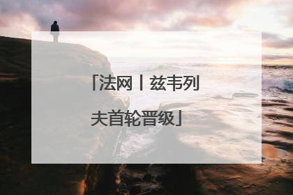 法网丨兹韦列夫首轮晋级