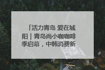 活力青岛 爱在城阳｜青岛尚小咖咖啡季启幕，中韩消费新场景点燃夏日热情