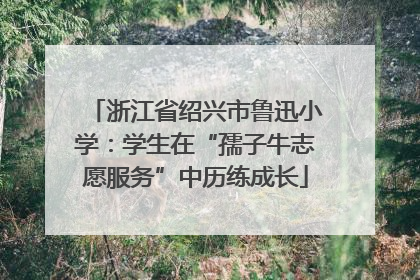 浙江省绍兴市鲁迅小学：学生在“孺子牛志愿服务”中历练成长