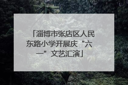 淄博市张店区人民东路小学开展庆“六一”文艺汇演