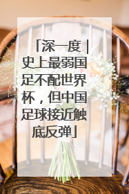 深一度｜史上最弱国足不配世界杯，但中国足球接近触底反弹
