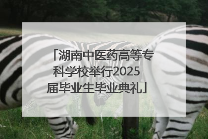 湖南中医药高等专科学校举行2025届毕业生毕业典礼