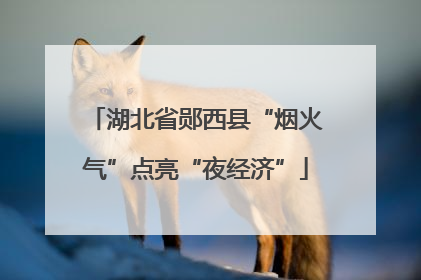 湖北省郧西县“烟火气”点亮“夜经济”