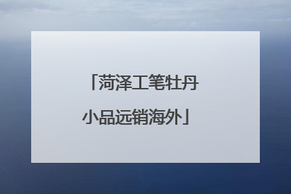 菏泽工笔牡丹小品远销海外