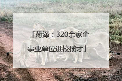 菏泽：320余家企事业单位进校揽才
