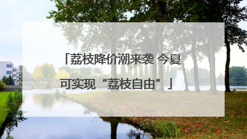 荔枝降价潮来袭 今夏可实现“荔枝自由”