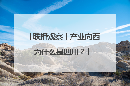 联播观察丨产业向西 为什么是四川？