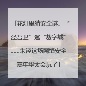 花灯里猜安全谜、“泾吾卫”巡“数字城”……朱泾这场网络安全嘉年华太会玩了