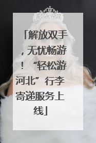 解放双手，无忧畅游！“轻松游河北”行李寄递服务上线