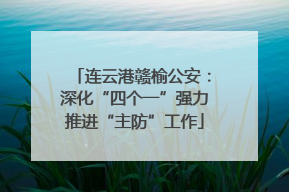 连云港赣榆公安：深化“四个一”强力推进“主防”工作