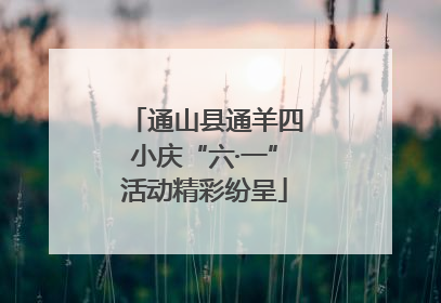 通山县通羊四小庆“六·一”活动精彩纷呈
