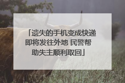 遗失的手机变成快递即将发往外地 民警帮助失主顺利取回