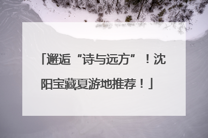 邂逅“诗与远方”！沈阳宝藏夏游地推荐！