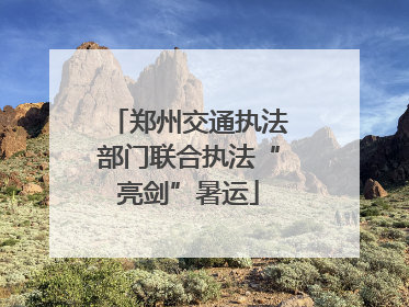 郑州交通执法部门联合执法“亮剑”暑运