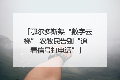 鄂尔多斯架“数字云梯” 农牧民告别“追着信号打电话”