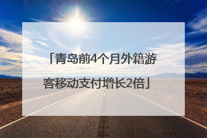 青岛前4个月外籍游客移动支付增长2倍