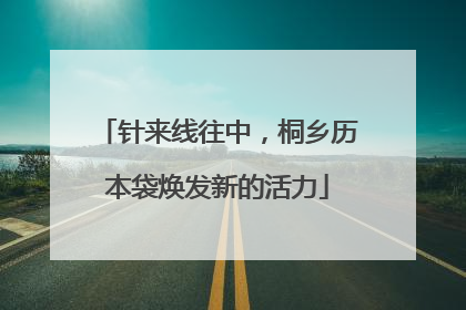 针来线往中，桐乡历本袋焕发新的活力