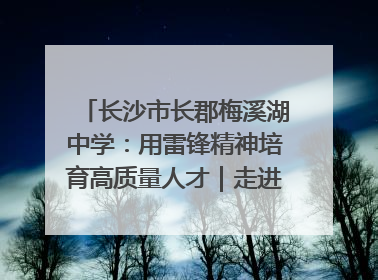 长沙市长郡梅溪湖中学：用雷锋精神培育高质量人才｜走进新时代“雷锋传人 长沙榜样”