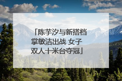 陈芋汐与新搭档掌敏洁出战 女子双人十米台夺冠
