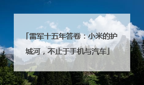 雷军十五年答卷：小米的护城河，不止于手机与汽车