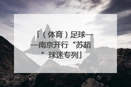 （体育）足球——南京开行“苏超”球迷专列
