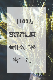100万客流背后藏着什么“秘密”？