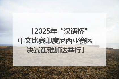 2025年“汉语桥”中文比赛印度尼西亚赛区决赛在雅加达举行