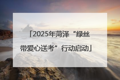 2025年菏泽“绿丝带爱心送考”行动启动