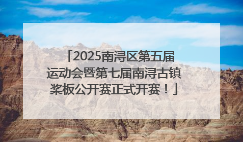 2025南浔区第五届运动会暨第七届南浔古镇桨板公开赛正式开赛！