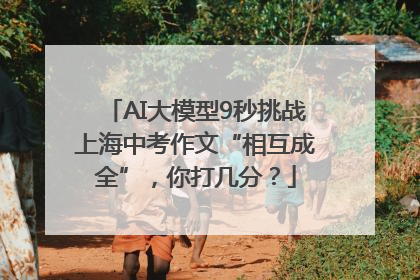 AI大模型9秒挑战上海中考作文“相互成全”，你打几分？