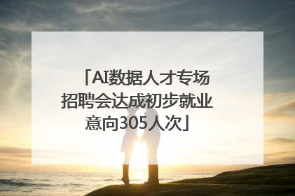 AI数据人才专场招聘会达成初步就业意向305人次